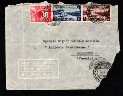 Somalia AFIS, POSTA VIAGGIATA 1954, MOGADISCIO PER CAVARZERE (VE) - Somalia (AFIS)