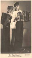 PHOTOGRAPHIE- Les Deux Du Musette - Accordéonistes-Fantaisistes - Carte Postale Ancienne - Photographs