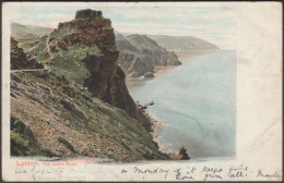 The Castle Rock, Lynton, Devon, 1903 - Peacock Postcard - Lynmouth & Lynton