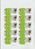 Argentina 2002 - Foglio Completo Di 20 Valori** Mondiali Calcio Korea E Giappone 2002. Congiunta Con Brasile, Italia Ecc - 2002 – Corée Du Sud / Japon