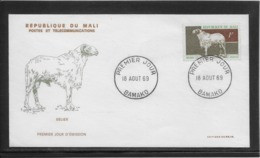 Thème Animaux - Mouton - Mali - Enveloppe - Hoftiere