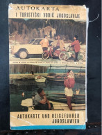 AUTO AND TOURISTS MAP, ZAGREB 1965, 240 Pgs (053) - Slawische Sprachen