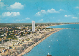 CARTOLINA  CESENATICO,EMILIA ROMAGNA-VEDUTA PANORAMICA-MARE,SOLE,ESTATE,SPIAGGIA,VACANZA,BELLA ITALIA,VIAGGIATA 1966 - Cesena