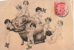 FANTAISIES - Bébés - Dessins D'enfants - Colorisé - Carte Postale Ancienne - Babies
