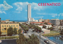 CARTOLINA  CESENATICO,EMILIA ROMAGNA-PANORAMA-MARE,SOLE,ESTATE,SPIAGGIA,LUNGOMARE,VACANZA,BELLA ITALIA,VIAGGIATA 1975 - Cesena