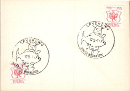 POLOGNE 1971 OBLITERATION STANICA WODNA PTTK SPYCHOWO - Covers & Documents