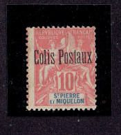 SAINT PIERRE ET MIQUELON - COLIS POSTAUX N°2 X - TACHES DANS LA GOMME - Neufs