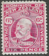 New Zealand. 1909-16 KGV. 6d Used. P 14X14½ SG 392 - Used Stamps