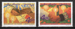 Groenland Mi 344,345 Kerstmis 1999 Postfris - Ongebruikt