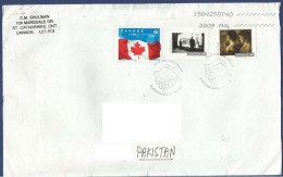 CANADA POSTAL USED AIRMAIL COVER TO PAKISTAN - Aéreo