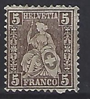 Switzerland 1862-1881  Sitzende Helvetia (*) MM  Mi.22 - Nuovi