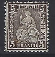 Switzerland 1862-1881  Sitzende Helvetia (*) MM  Mi.22 - Ongebruikt