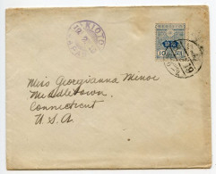 Japan 1919 Cover - Kioto / Kyoto To Middletown, Connecticut; Scott 137 - 10 Sen - Lettres & Documents