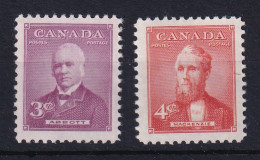 Canada: 1952   Prime Ministers (Series 2)    MNH - Neufs