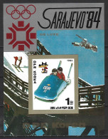 COREE DU NORD. BF NON DENTELE De 1983. Bobsleigh Aux J.O. De Sarajevo. - Winter 1984: Sarajevo