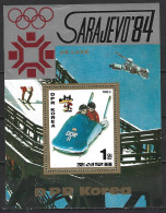 COREE DU NORD. BF De 1983. Bobsleigh Aux J.O. De Sarajevo. - Hiver 1984: Sarajevo