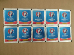 10 X PANINI UEFA EURO 2016 FRANCE PACKS (50 Stickers) Tüte Bustina Pochette Packet Pack - Edición  Inglesa