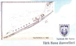 Turkey:Used Phonecard, Türk Telekom, 50 Units, Turkish Air Force, Airplane Gulfstream 4, 2008 - Türkei