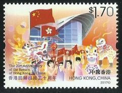 2017 HONG KONG 20 ANNI.OF HONG KONG RETURN TO CHINA STAMP 1V - Nuovi