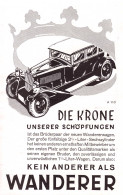 602262 | Auto, Werbung (21x13cm) Aus Zeitschrift "Das Magazin" 6/1929, Rückseite Bedruckt,Wanderer, Schönau  | Chemnitz - Andere & Zonder Classificatie