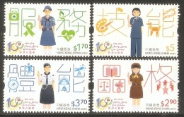 2016 HONG KONG CENTENARY OF GIRL GUIDES  4V - Unused Stamps