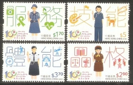 2016 HONG KONG CENTENARY OF GIRL GUIDES  4V - Ongebruikt