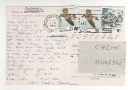 Timbres , Stamps "  Oiseaux Marins : Petrel ( 1 Abimé ) , Fulmar "  Sur CP , Carte , Postcard  Du 10/01/91 - Brieven En Documenten