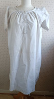 Chemise De Nuit Ancienne En Coton - Taille 42-44 - 1900-1940