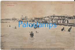 213816 URUGUAY PUNTA DEL ESTE VISTA PARCIAL BEACH PLAYA MANSA POSTAL POSTCARD - Uruguay