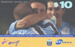 Paraguay:Used Phonecard, CTImovil, 10$, Football Game Argentina-Bolivia 2003 - Paraguay