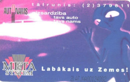 Latvia:Used Phonecard, Lattelekom, 2 Lati, META System, 1998 - Letonia