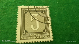 DDR-  1950-60-     DIENSTMARKEN       5PFG       USED - Gebraucht