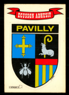 76 Seine Maritime Pavilly Carte Postale Ecusson Adhesif Villes Et Provinces De France - Pavilly
