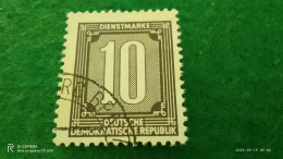 DDR-  1950-60-     DIENSTMARKEN       10PFG       USED - Gebraucht