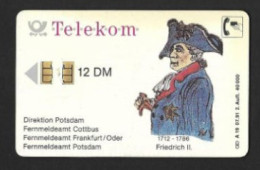 Télécarte Allemande.  Friedrich II.   Telekom.   Telefonkarte. - Sammlungen