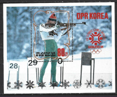 COREE DU NORD. BF De 1984. Biathlon Aux J.O. De Sarajevo. - Winter 1984: Sarajevo