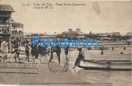 213868 URUGUAY PUNTA DEL ESTE VISTA DE LA PLAYA MANSA SPOTTED CIRCULATED TO ARGENTINA POSTAL POSTCARD - Uruguay