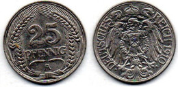 MA 24846 / Allemagne - Deutschland - Germany 25 Pfennig 1910 A TB+ - 25 Pfennig