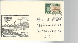 52677 ) Cover Canada Provincial Exhibition Post Office Saskatoon Postmark 1958 - Cartas & Documentos