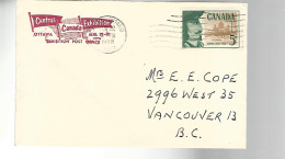 52672 ) Cover Canada Central Canada Exhibition Post Office EOttawa Postmark 1958 - Storia Postale