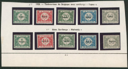 Guerre 14-18 - Timbres Taxe çàd N°OC79/83** + OC101/105** Neuf Sans Charnières (MNH). Variété : OC101-V2 - OC55/105 Eupen & Malmédy