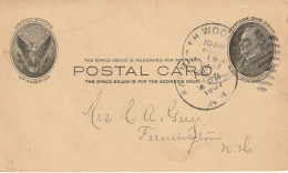 Painting Drawing Russell Pond, Maine New Hampshire Postage Paid Card 1907 - Other & Unclassified