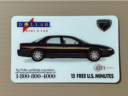 Mint USA UNITED STATES America Prepaid Telecard Phonecard, Dollar - Eagle Car SAMPLE CARD, Set Of 1 Mint Card - Collections