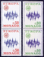 Monaco MNH 1972 2v, Europa, Vertical Pair - 1972
