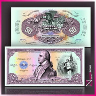 Mujand 50 Dollars USA Benedict Arnold Polymer Note Private Fantasy - Colecciones Lotes Mixtos