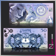 Mujand Steampunk UK £50 Queen Victoria Private Fantasy Test Note - [ 5] Collector Series