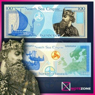 Thomas Stebbins 100 KRONOR POLYMER Test Private Fantasy Banknote - Norvège