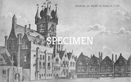 Stadhuis En Markt 1739 - Sluis - Sluis