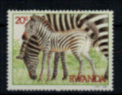 Rwanda - "Faune - Zèbres Et Buffles - Zèbre Femelle Et Jeune" - Neuf 1* N° 1157 De 1984 - Neufs