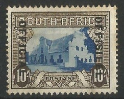 South Africa 1930. 10s OFFISIEEL OFFICIAL Reading Down. SACC 36(*), SG O27(*). - Ungebraucht